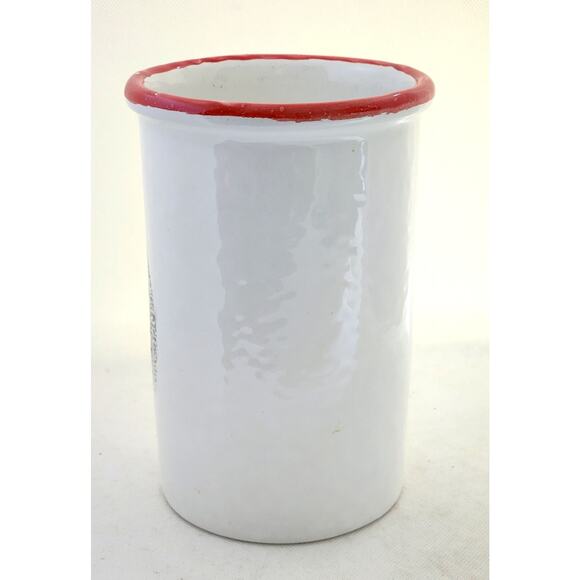 CERAMIC KITCHEN UTENSIL HOLDER/WINE HOLDER-Made in Italy-Hand Painted-Rooster - Picture 3 of 10